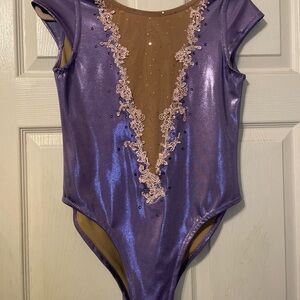 Purple Womens Large Handmade Leotard